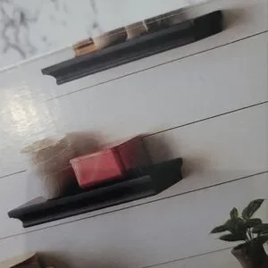 Threshold Wall Shelf Set Of 2 Black Finish