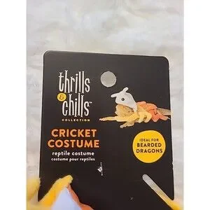 Thrills & Chills Collection Cricket Reptile Costume For Bearded Dragons New