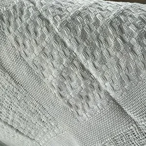Throw Blanket In Off White Tassels Decor NWOT