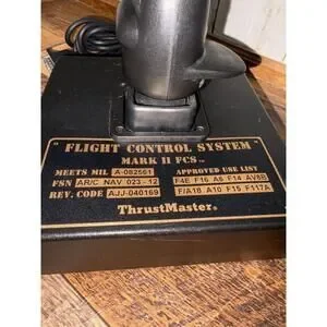 ThrustMaster Flight Control System Mark II FCS PC Simulation Joystick UNTESTED
