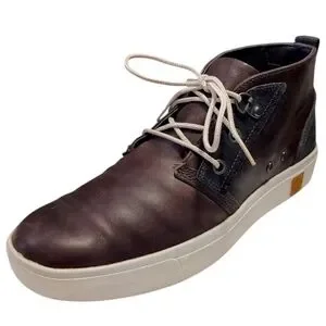 Timberland Brown Amherst Chukka Full Grain Leather Lace Up Boot Mens Size 7