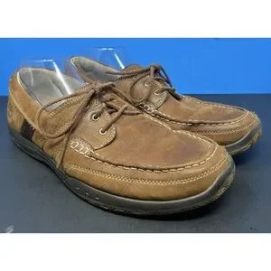 Timberland Earthkeepers Cupsole 3 Eye Brown‎ Leather Men's 11.5 Boat Shoes 72565
