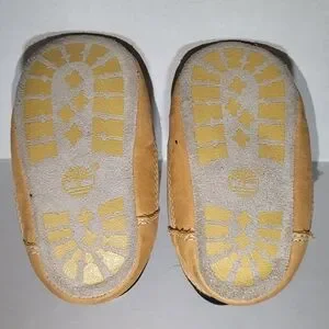 Timberland Size 3 Months Tan And Cream Kids Booties Boots Shoes
