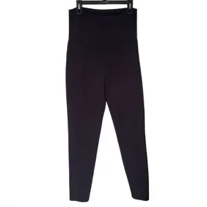Time And Tru Maternity Women's Black High-Waisted Leggings Size L (12-14)