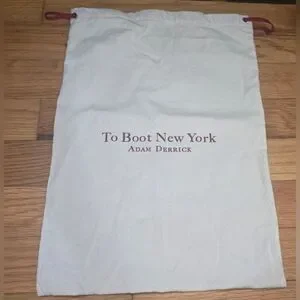 To Boot Shoe Dust Bag New York Shoe Bag Cloth Cinch Closure Storage Travel