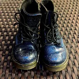 Toddler Size 9 Dr Martens 1460 Glitter Cosmo Boot-excellent Condition