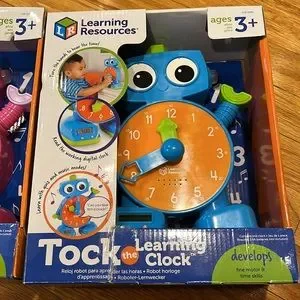 Tok The Learning Clock NWT Blue & Pink Available