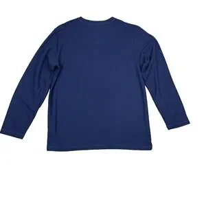 Tommy Bahama Mens Navy Long Sleeve Pullover Crew Neck Shirt Size M Soft Knit