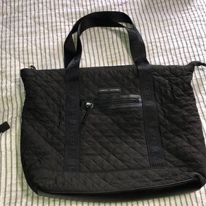 Tommy Hilfiger Black Quilted Diaper/Tote Bag