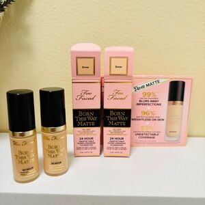 Too faced born this way foundation - snow 5 ml each