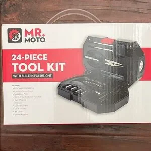 Tool Kit with Built-In Flashlight