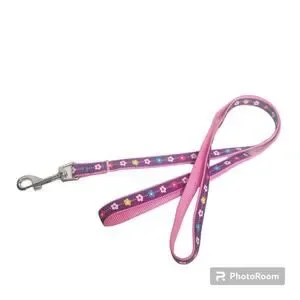 Top Paw Kitten Leash Purple pink flowers