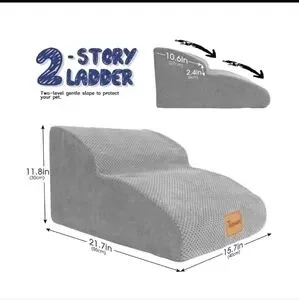 Topmart 2 Step Dog Ladder - Grey