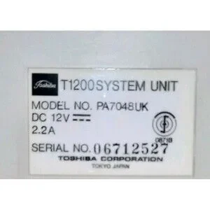 Toshiba T1200 Laptop Untested Powers On Bag Manual Car Adapter Parts Repair
