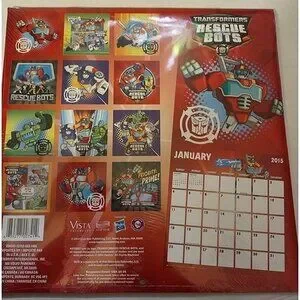 Transformers Rescue Bots 2015 12-Month Wall Calendar Sealed Collectible