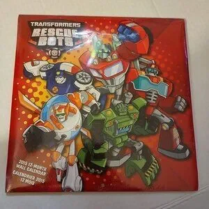 Transformers Rescue Bots 2015 12-Month Wall Calendar Sealed Collectible Transformers Rescue Bots 2015 12-Month Wall Calendar Sealed Collectible