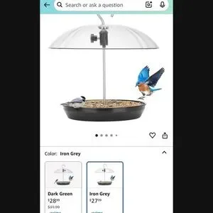 Transparent Dome Bird Feeder