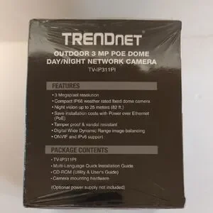 Trendnet TV-IP311PI 3 Megapixel PoE Dome Network Security Camera
