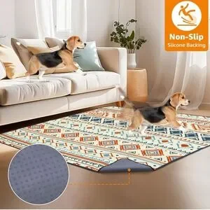 Tribal Pattern Super Absorbent Pet Mat 2 Pack 18x24