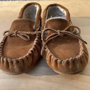 TUCKER AND TAIT Suede Leather Moccasin/Slipper Size Toddler Kids 12