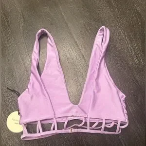 Tularosa Swim Bikini Top In Purple Sz S