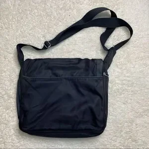 TUMI Black/Gray Nylon Messenger Bag
