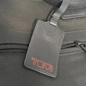 Tumi Black Nylon Carry On Laptop Shoulder Bag