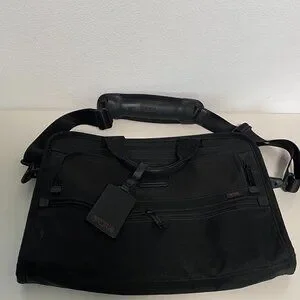 Tumi Black Nylon Carry On Laptop Shoulder Bag