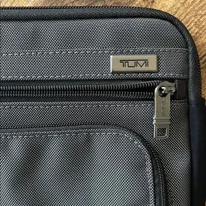 Tumi Charcoal And Black Laptop Bag
