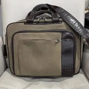 Tumi LXT rare Green and Brown Men's Bag