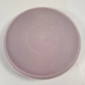 Tupperware 242-5 12" Pink Round Pie/ Cupcake/Cookie Container W/Lid 224-16