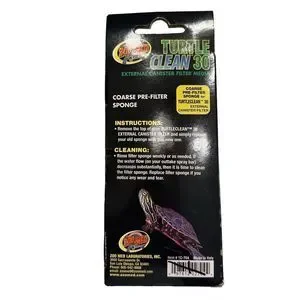 Turtle Clean 30 Coarse Pre-Filter Sponge Set Of 3 Zoo Med