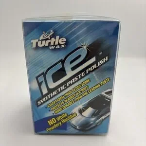 Turtle Wax ICE Synthetic Paste Polish Kit W/Cloth & Applicator Pad No White