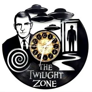 TWILIGHT ZONE vinyl record clock