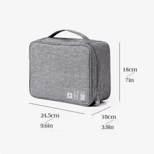 Two-Layer Multipurpose Wateproot Electronics Accessories Bag Travel Organizer