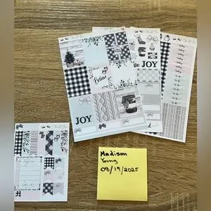 Two lil bees weekly kit stickers new
