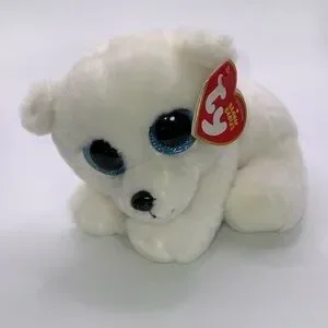 TY Beanie Babies - Ari the Polar Bear Small 6" Plush NWT