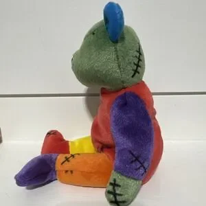 TY Beanie Baby - FRANKENTEDDY Bear (Red & Purple Feet) (8.5 Inch)