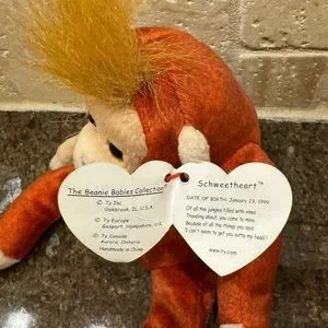 Ty Beanie Baby Sweetheart The Orangutan