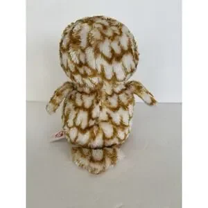 Ty Beanie Boos 6" Swoops The Brown And White Owl Glitter Eyes