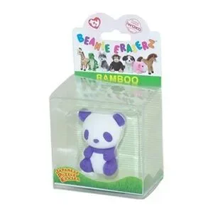 Ty Beanie Eraserz Bamboo the Panda Japanese Puzzle Eraser NEW