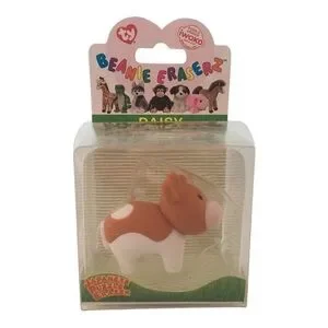 Ty Beanie Eraserz Daisy the Cow Japanese Puzzle Eraser NEW