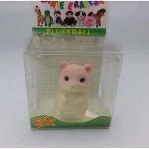 Ty Beanie Eraserz Fluffball the Hamster Japanese Puzzle Eraser NEW