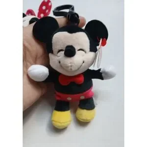 TY Disney Beanie‎ Baby Clips - SET OF 2 [MICKEY & MINNIE MOUSE] (Key Clips)