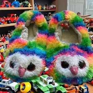 TY kids Preloved Slippers Owls