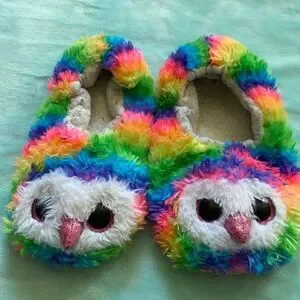 TY kids preloved slippers owls