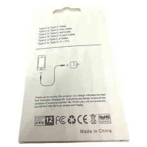 Type-C To Type-C Fast Charging 20W Mobile Phone Power Cable 1M White New