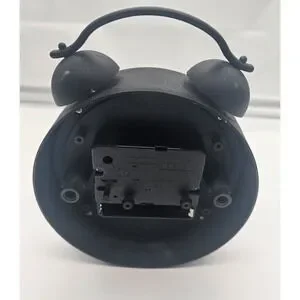 Tzumi Alarm Clock Twin Bell Black Analog Battery Operated Home Decor