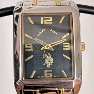 U.S. Polo Assn. Unisex Adult Gold & Silver Bracelet Watch Usc80120jc