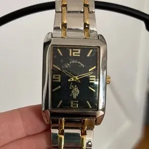 U.S. Polo Assn. Unisex Adult Gold & Silver Bracelet Watch Usc80120jc